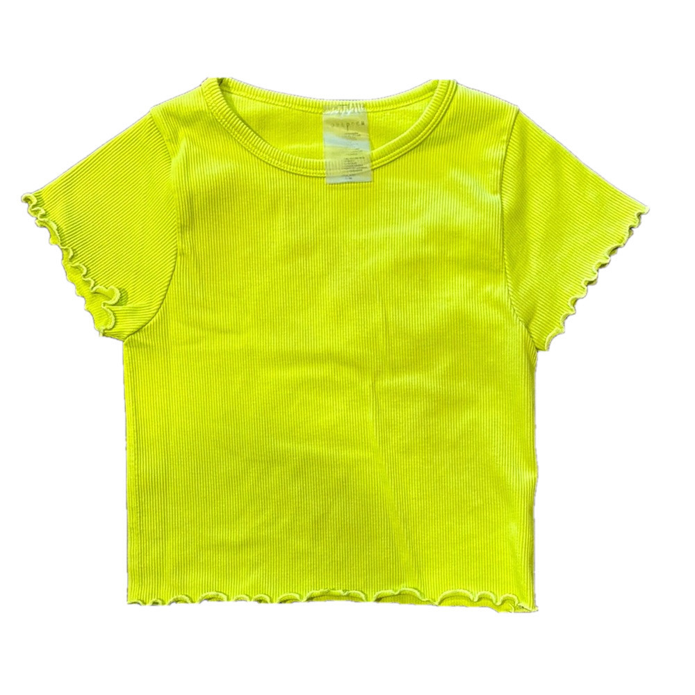 Love Poem ribbed crop top, small/medium 🔵